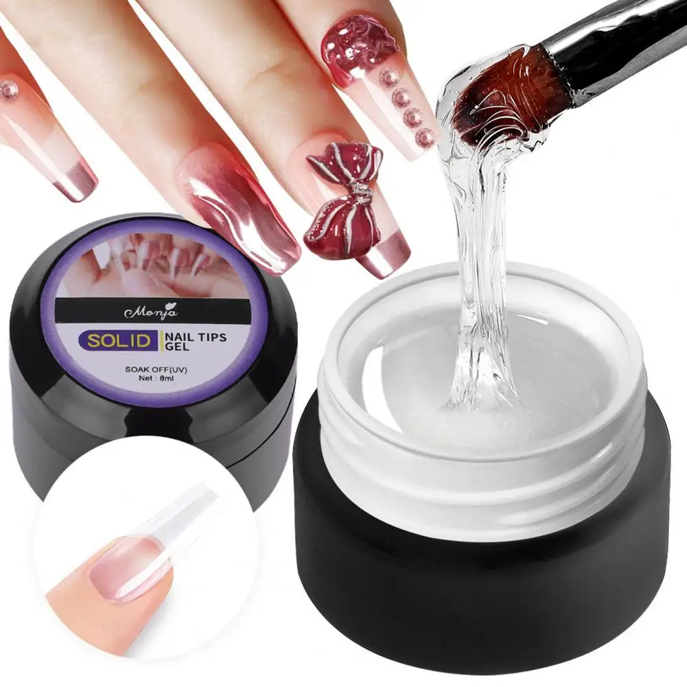 Versatile senza salviette Gel per unghie fai-da-te Manicure Colla forte appiccicosa Gel per unghie artificiale salvaspazio di manodopera Innocuo per salone di bellezza