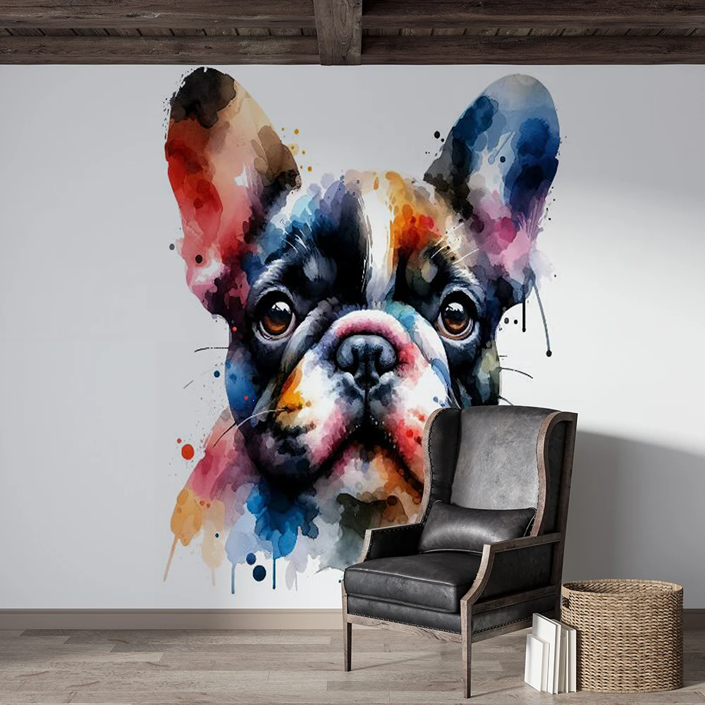 어린이 방을 위한 맞춤형 3D 만화 컬러 동물 아바타 벽지