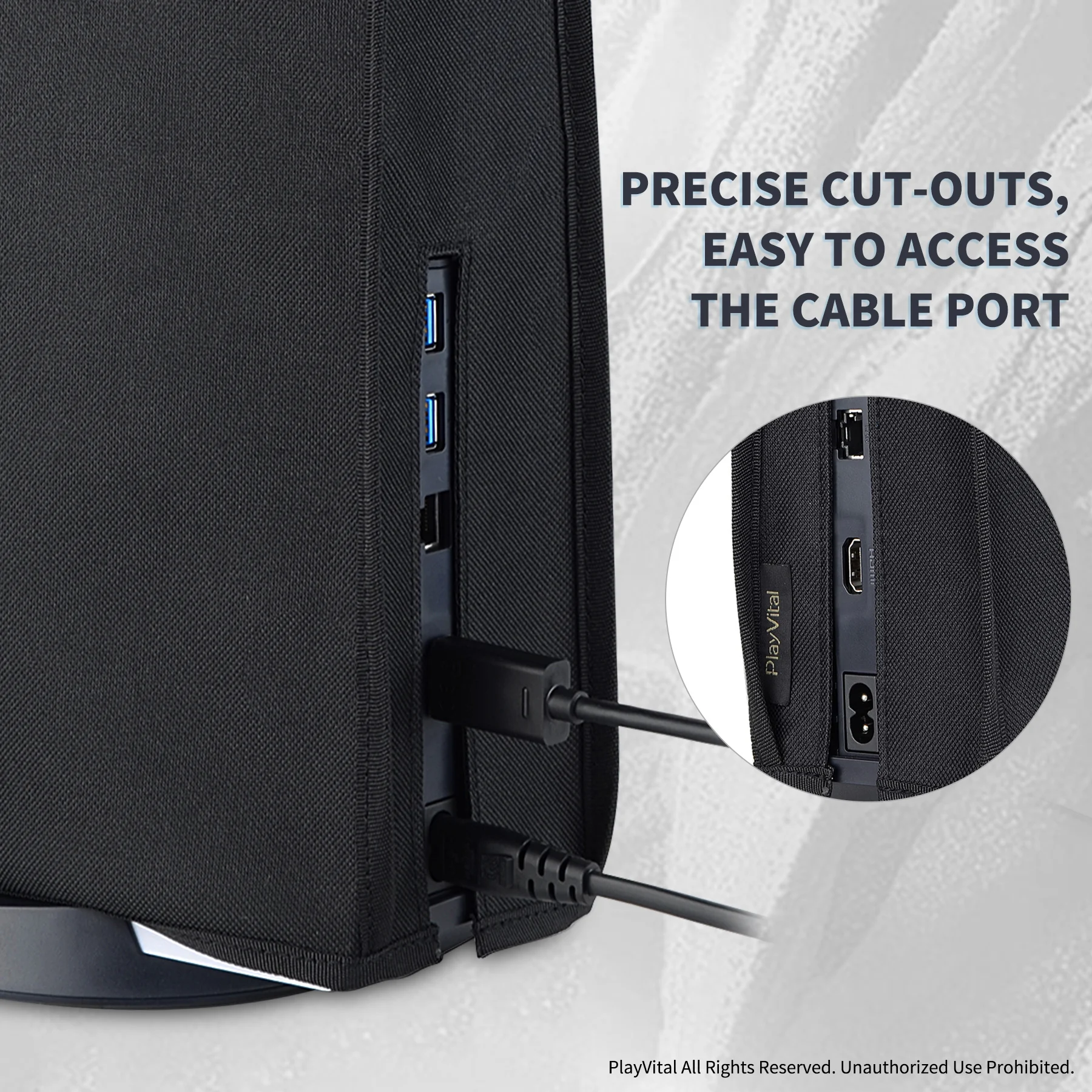 PlayVital Cubierta antipolvo suave Protector antipolvo Cubierta impermeable antiarañazos para consola ps5 Edición digital y edición de disco