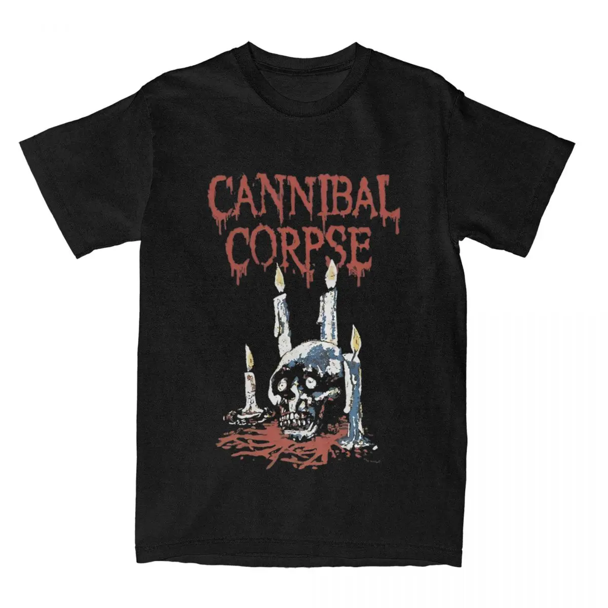 Men Women's T-Shirts Cannibal Corpse Ritual Candles Funny 100% Cotton Tees Short Sleeve T Shirt Crew Neck Clothing Plus Size