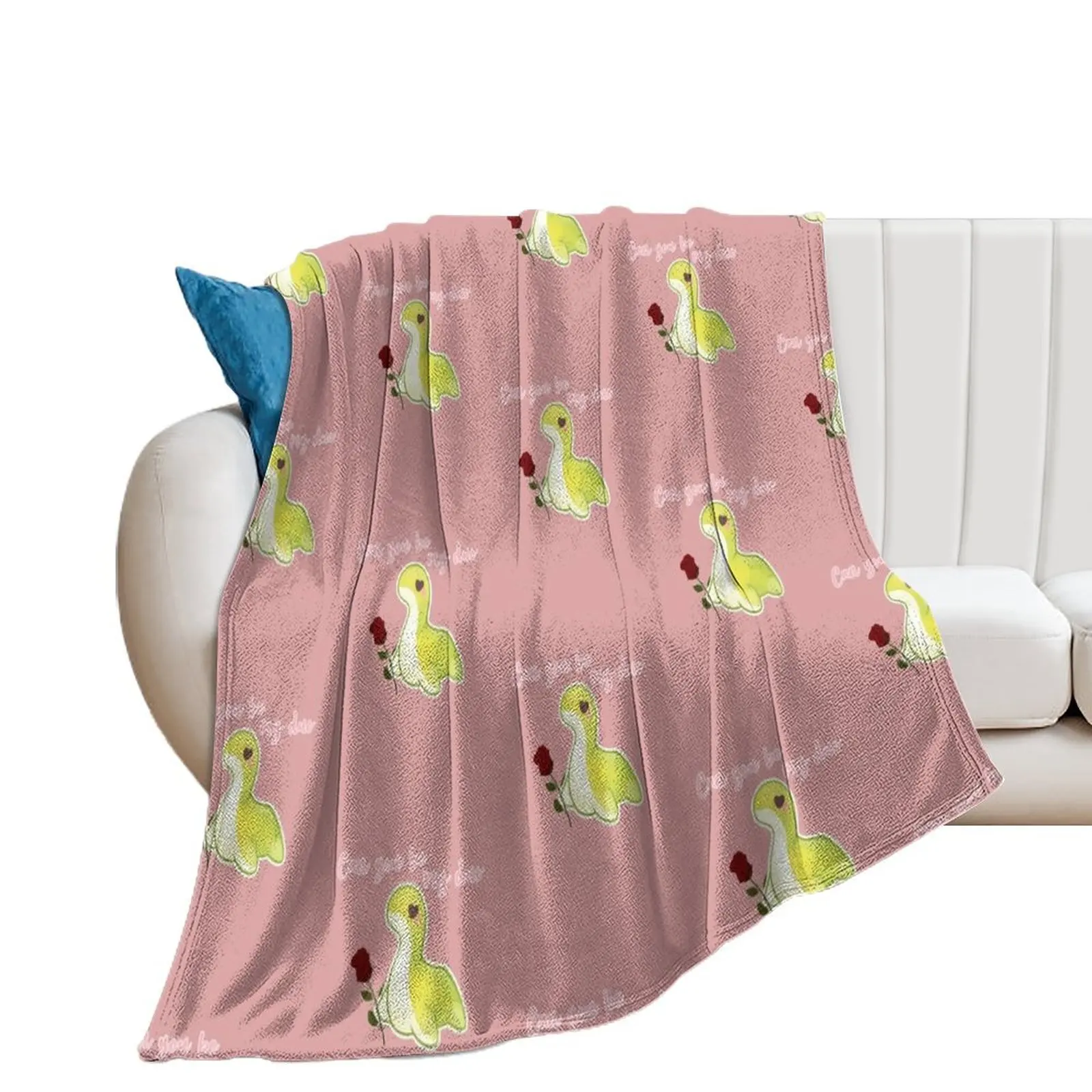 Cute Nessie (Can you be my duo), from Apex legends Throw Blanket cosplay anime Thins Blankets