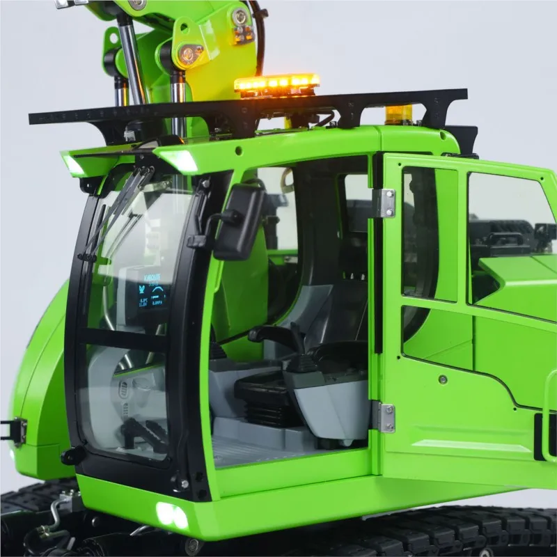 업그레이드된 914 1/14 RC 유압 굴삭기 5방향 밸브 전기 굴착기 모델 RTR 건설 차량 프레이스키 X14 라디오 배터리