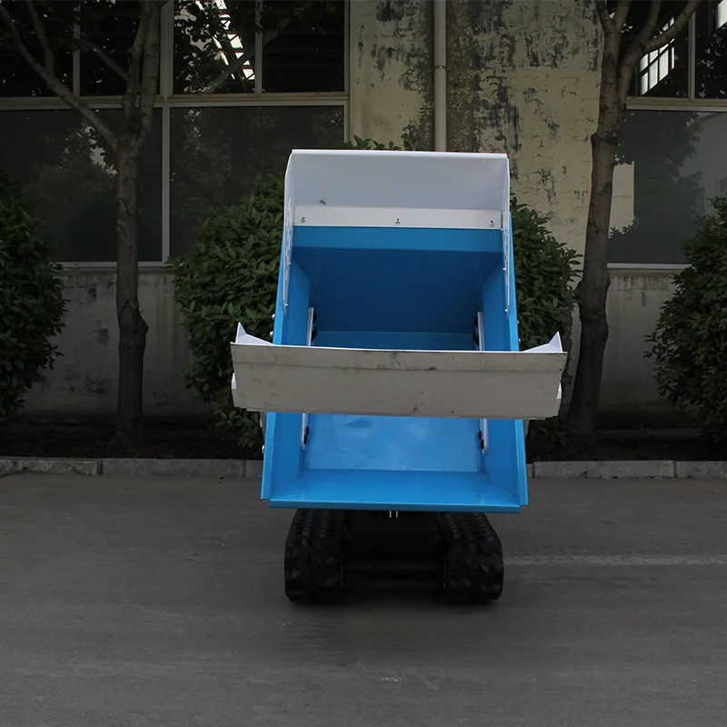 شاحنة قلابة صغيرة للبيع بالجملة مجنزرة هيدروليكية صغيرة شاحنة قلابة للبيع رخيصة الثمن ملموسة صغيرة 500 كجم محمل أمامي #2