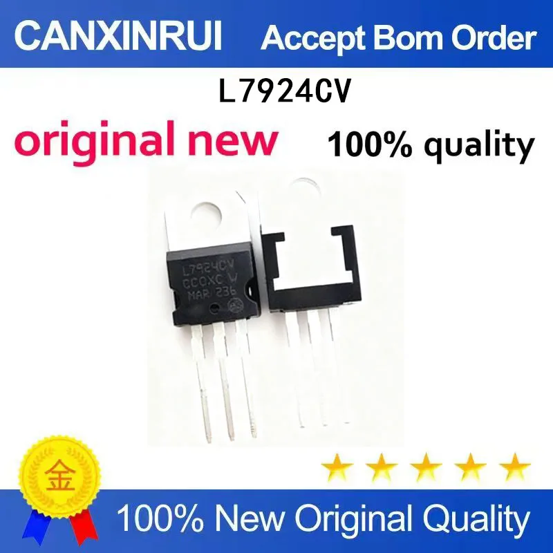 (5-100 Pieces)Brand new original L7924CV L7924 direct insertion TO-220 24V three terminal voltage regulator spot chip IC
