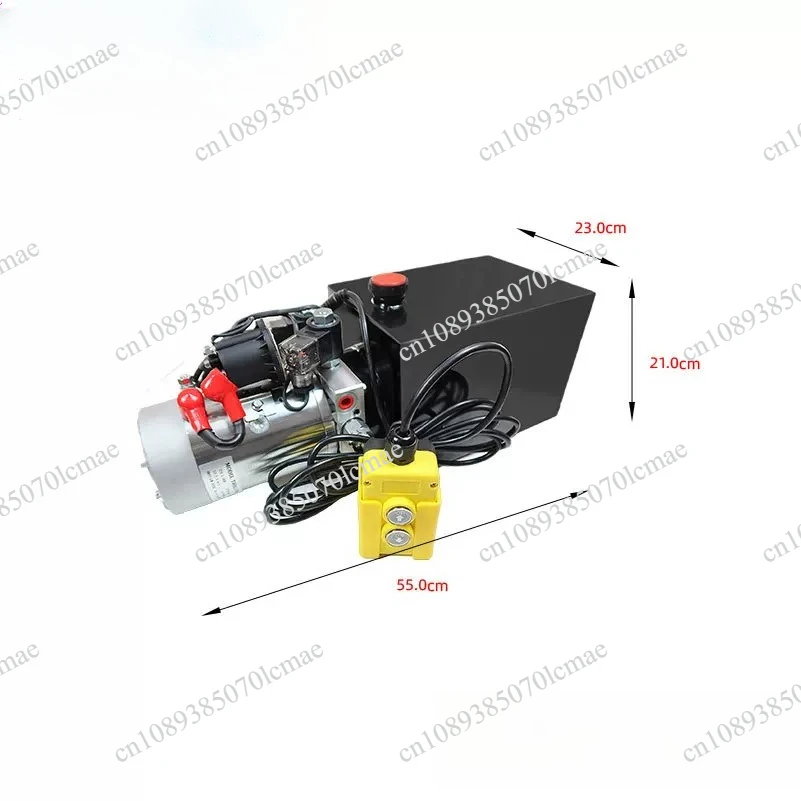 Hydraulic Pump Double Acting Hydraulic Power Unit 12V DC Dump Trailer Pump 3200PSI Hydraulic Power Unit for Dump Trailer Car 12L