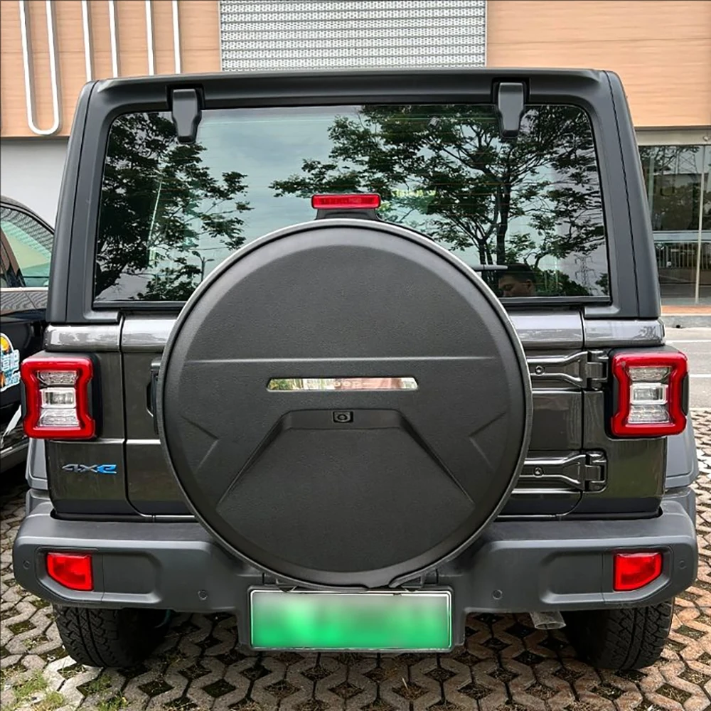 Frosted Style Tailgate Spare Tire Protective Cover For Jeep Wrangler JL 2008-2022 Stainless Steel Spare Tire Cover modification