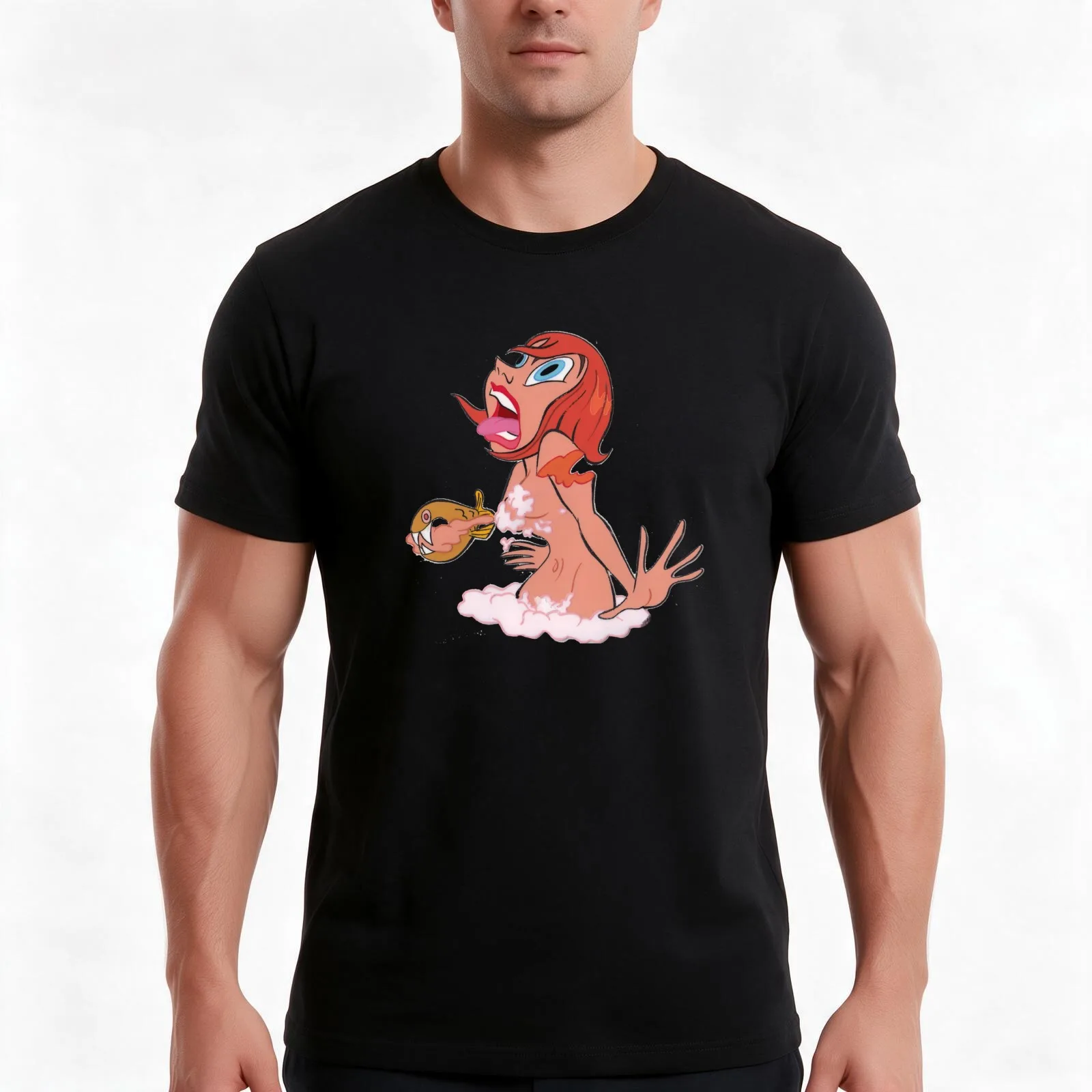 I miss You Bj?rk T-Shirt, Summer Casual Cotton Tee, Oversized Streetwear Tops, Vintage Graphic Print, Loose Fit Short Sleeve