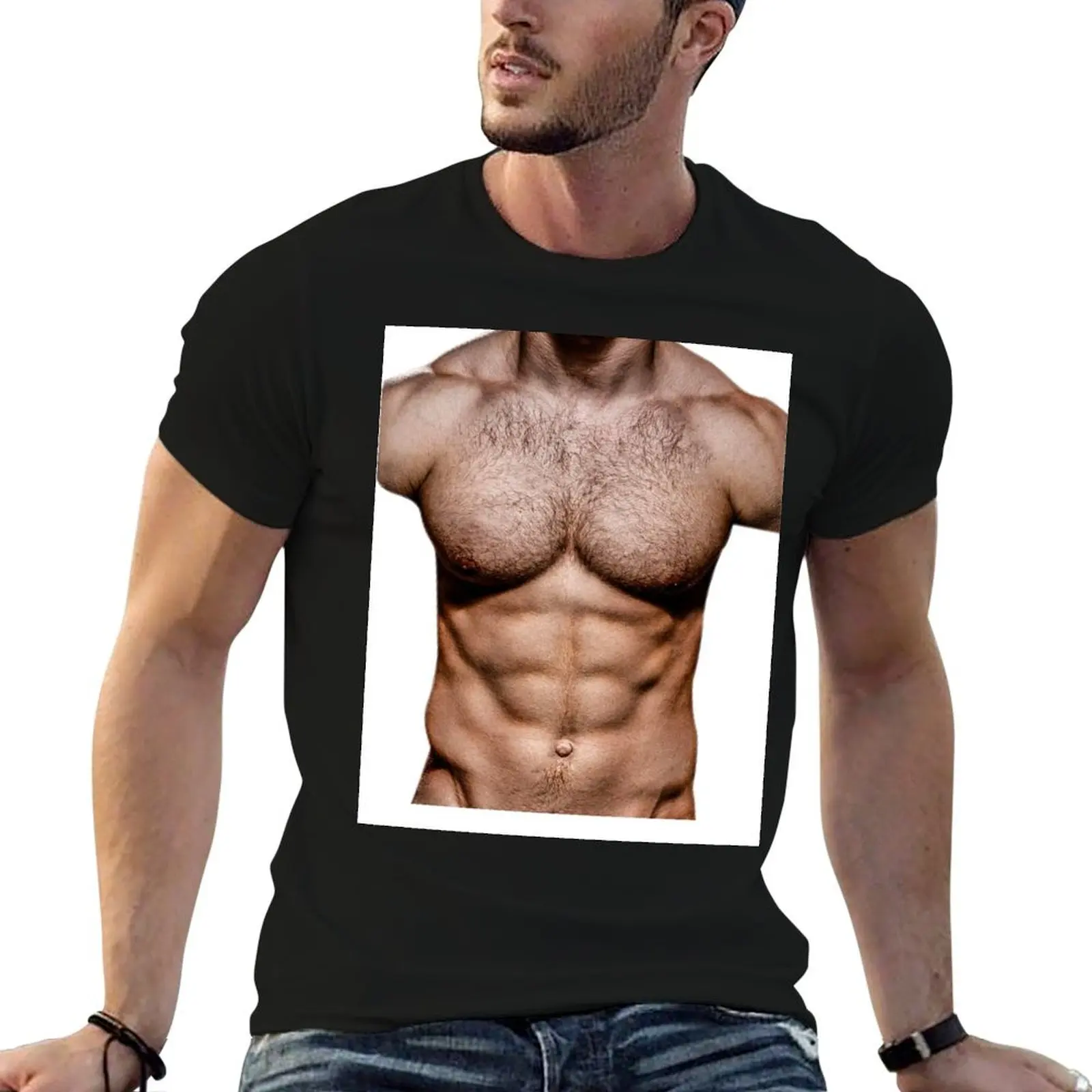 MEN'S MUSCULAR TORSO T-Shirt oversizeds for a boy customs summer top men clothes