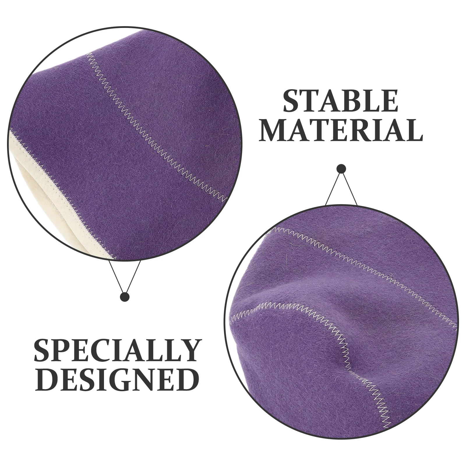 

Reusable Wool Sauna Hat Stylish Breathable Bath Hat Comfortable Sauna Accessories for Men Women Bathing Steam Relaxation