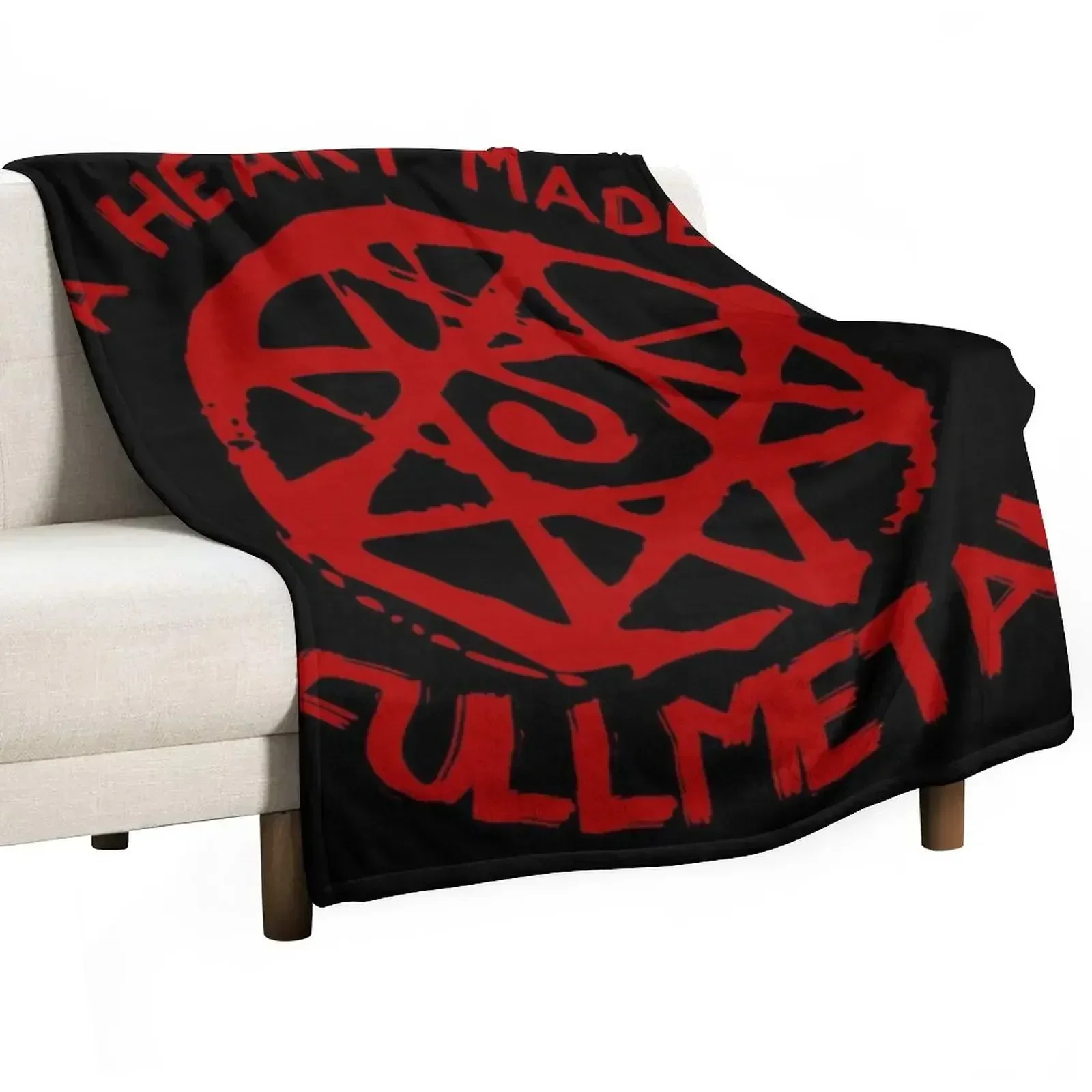 

A Heart made Fullmetal Throw Blanket Hairys Decoratives Stuffeds Blankets