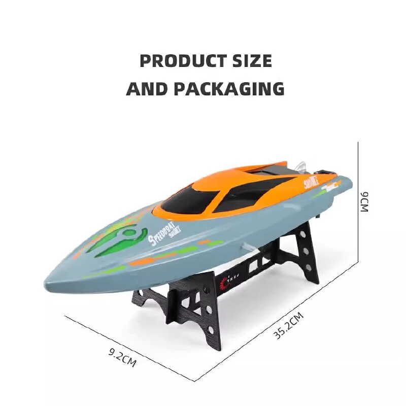 H122 リモートコントロールボートライト付きダブルハッチカバー高速スピードボート電動レーシングボート子供のおもちゃのボートキッズギフト