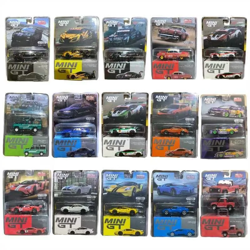 

MINIGT1/64 Hanging Card Spot Porsche Lamborghini San GTR Alloy Car Model Toy Collection