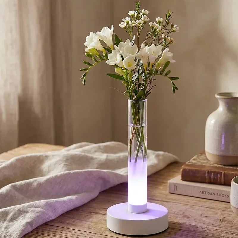 2026 Modern Creative Handheld Candlestick Night Light Rechargeable Camping Lamp for Outdoor & Bedroom Use
