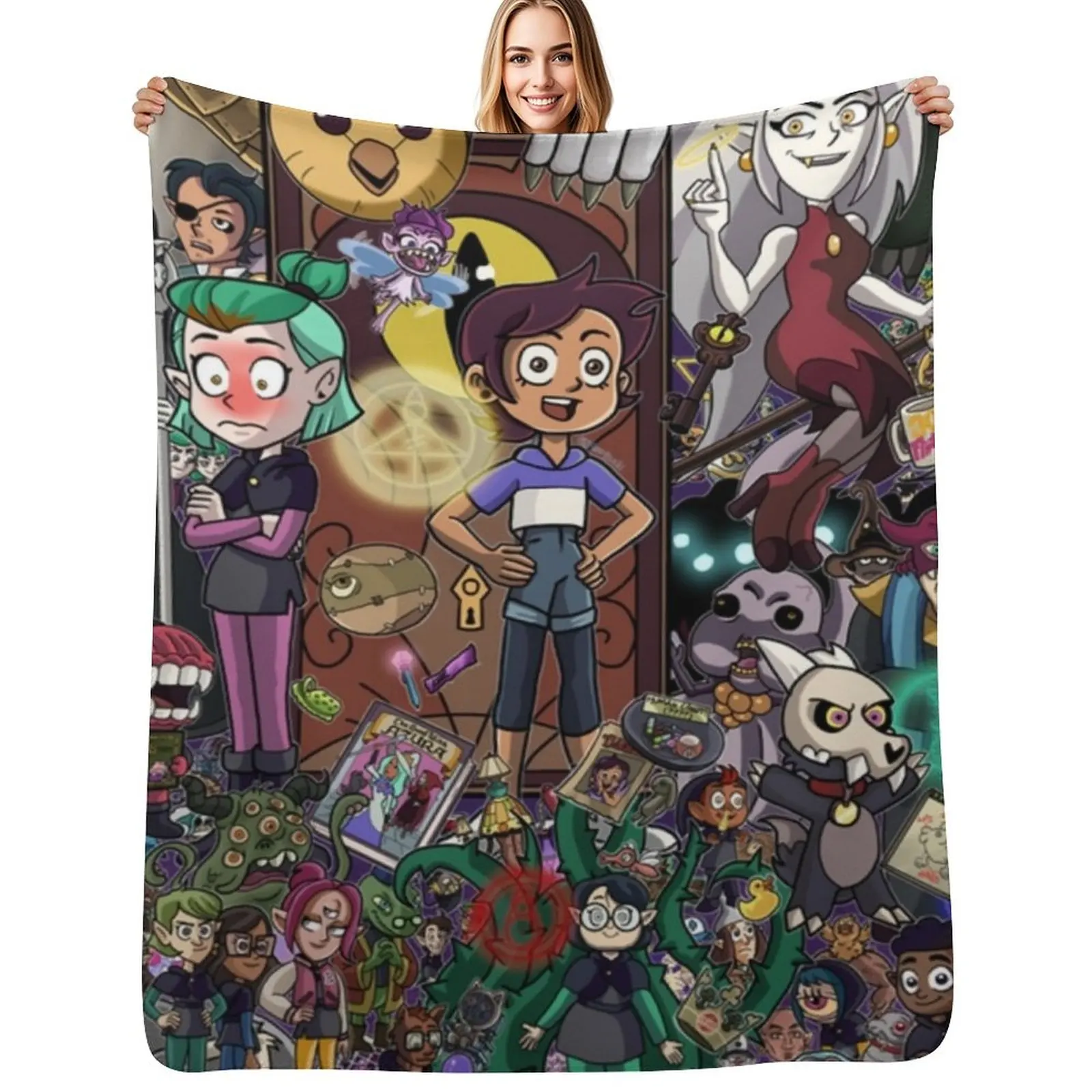 

Full Crowd Throw Blanket All Season Lightweight Soft Blanket for Bed