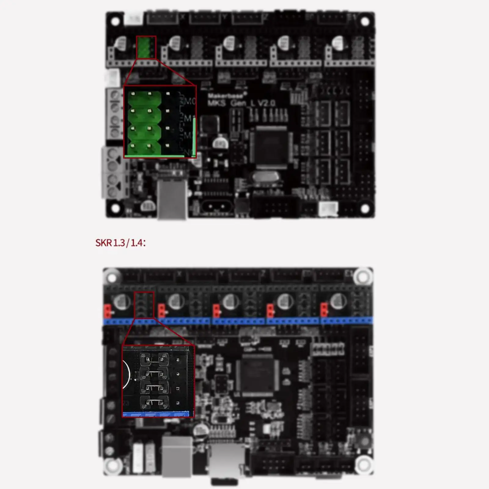 

TMC2209 V2.0 Stepper Motor Driver Stepping Motor Mute Built-in Driver for SKR 3D Printer Accessories