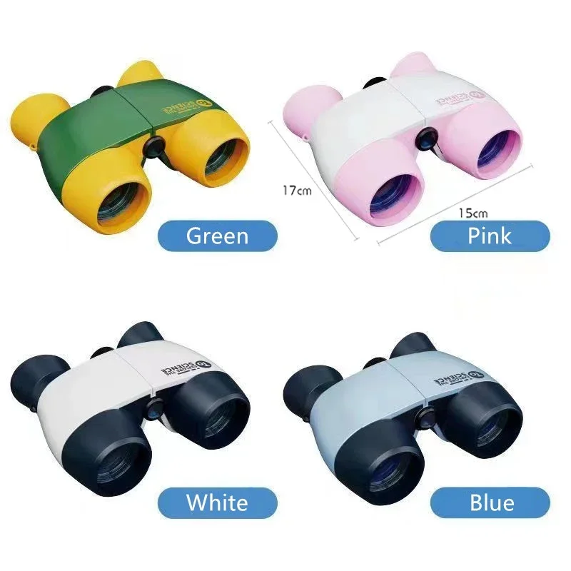 Telescopio Binocular profesional para niños, juguete educativo para observar aves al aire libre, plegable de alta resolución