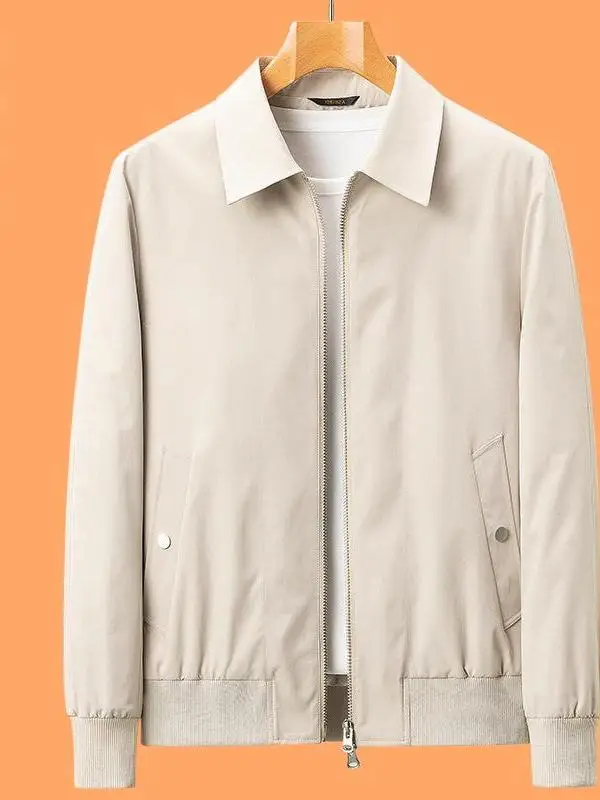 

Высококачественный деловой пиджак в рубашечном стиле для мужчин, весенне-летний, тонкий, не требующий глажки, модная универсальная верхняя одежда