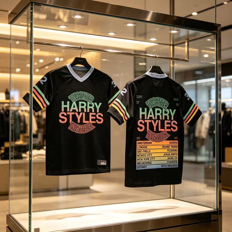 2026 Summer New Harry Styles Together, Together Tour Sport Jersey Short Sleeve V-neck T-shirt Men Women Casual  Family Kids Tees