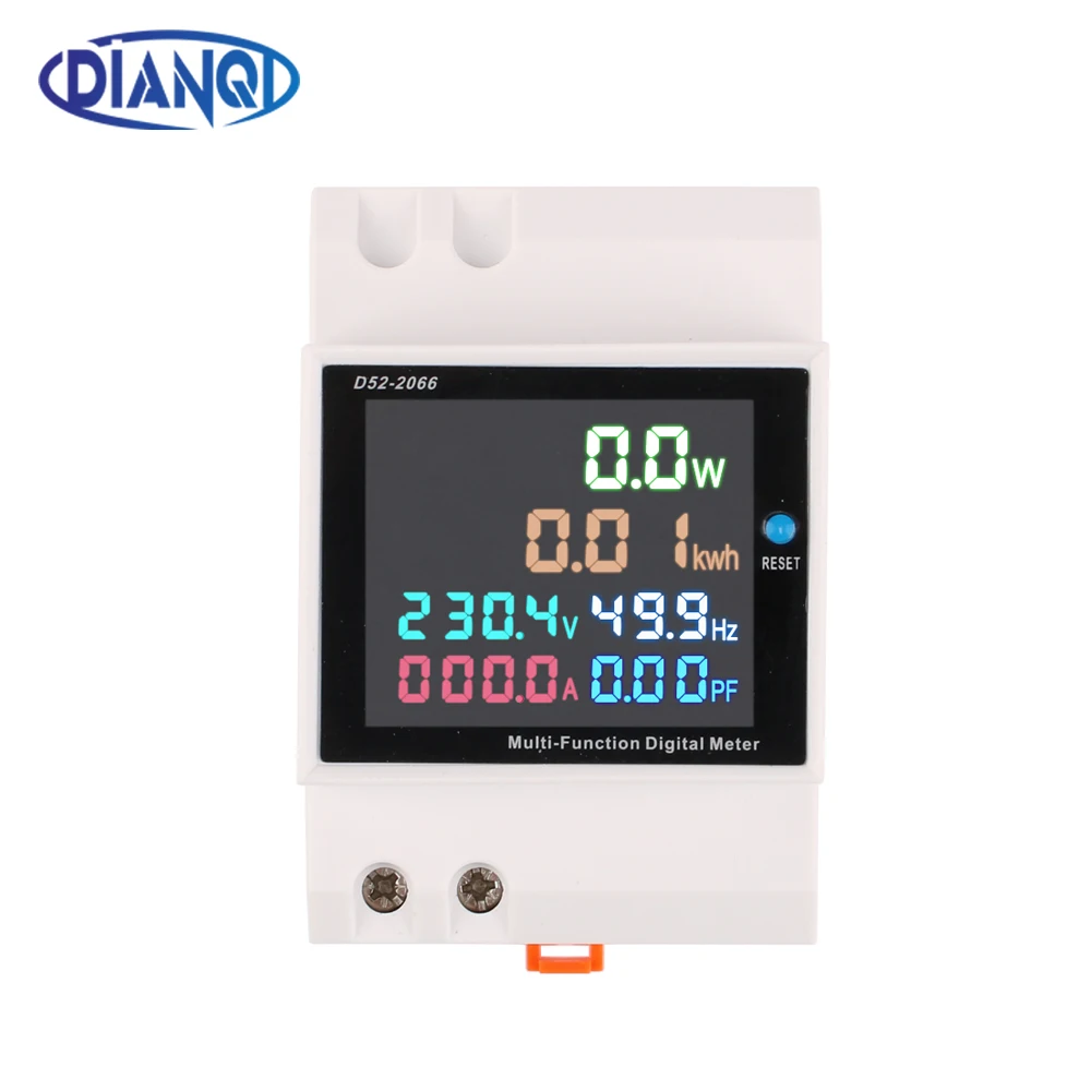 AC monitor 110V 220V 380V 100A Spanning Stroom Power Factor Actieve KWH Elektrische energie frequentie meter VOLT AMP D52-2066