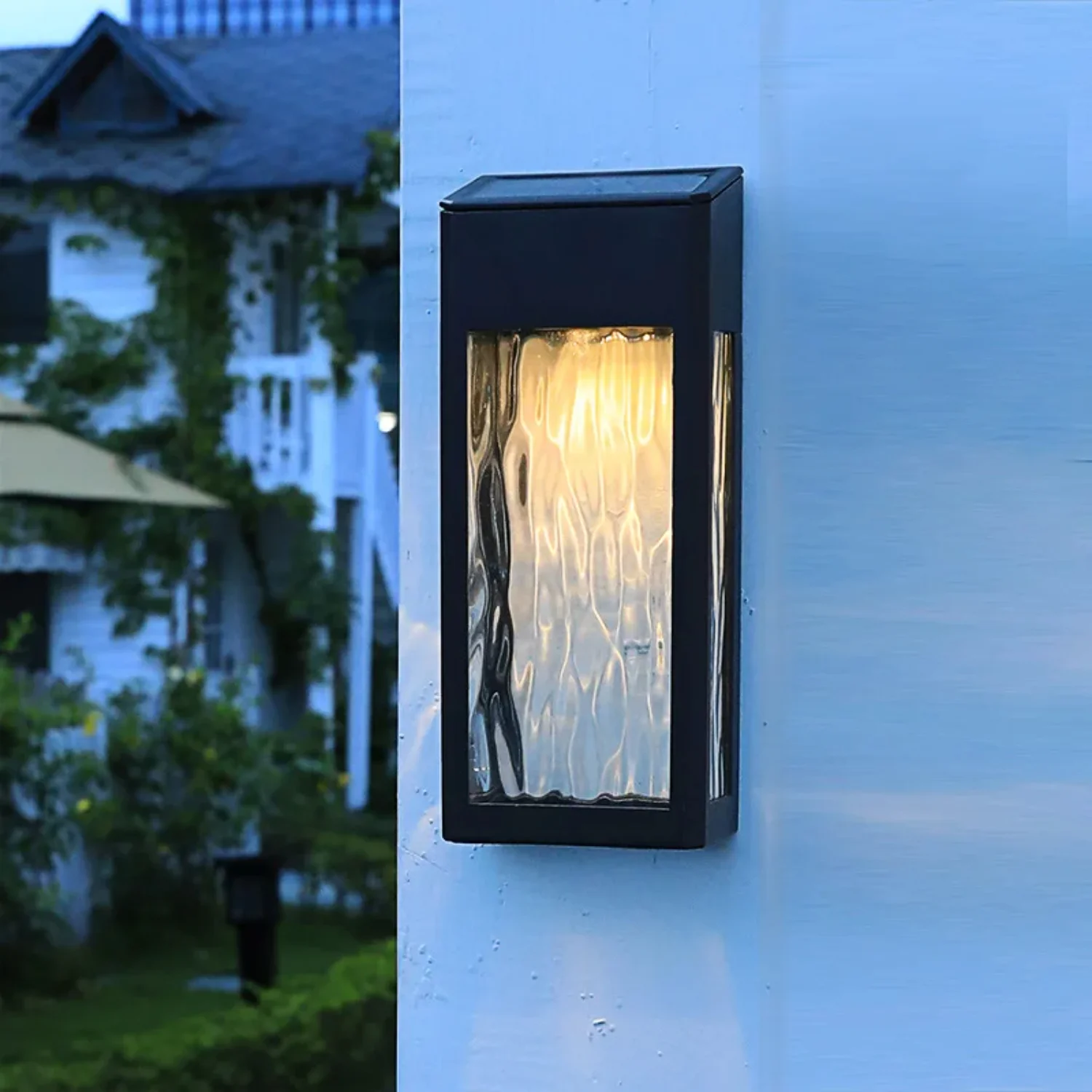 

LED Solar Wall Lamp Villa Entrance Garden Lamp High-end Modern Style Courtyard Decoration Outdoor Waterproof Solar Street Light