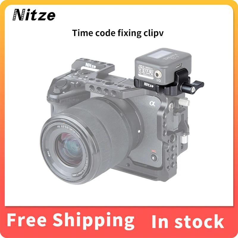 NITZE N42-A1 Camera Video Recording and Receiving Time Code Fixing Clip Universal Accessory For Aputure Detiy TENTACLE SYNC