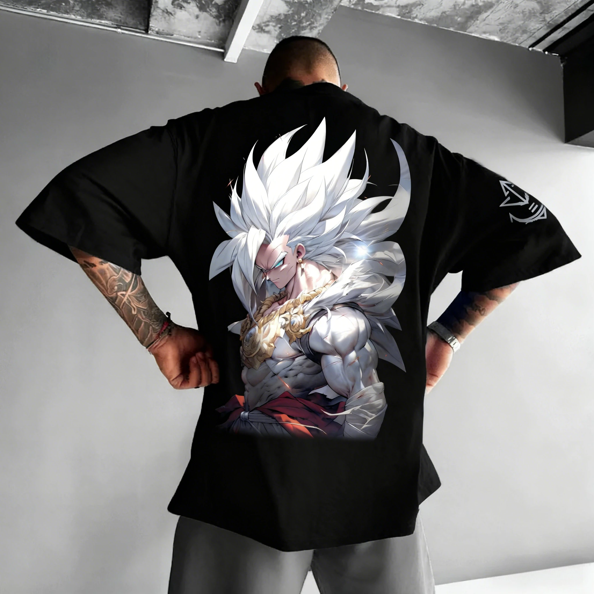 New Dragon Ball Anime Printed Round-neck Short-sleeved Summer Men's and Women's Fitness and Sports Loose and Fashionable T-shirt