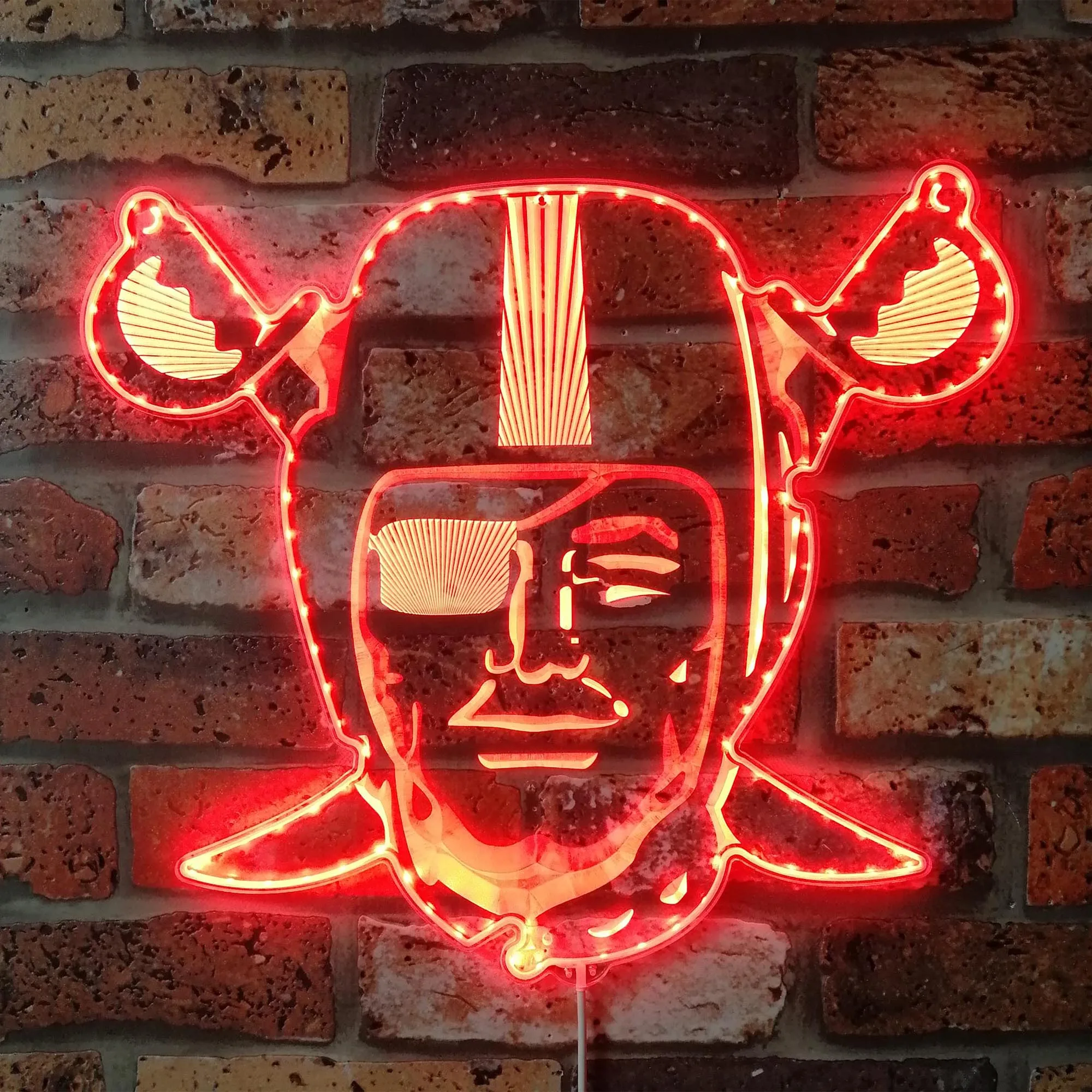 Raiders Sports Bar Dynamisch RGB Edge Lit LED-bord