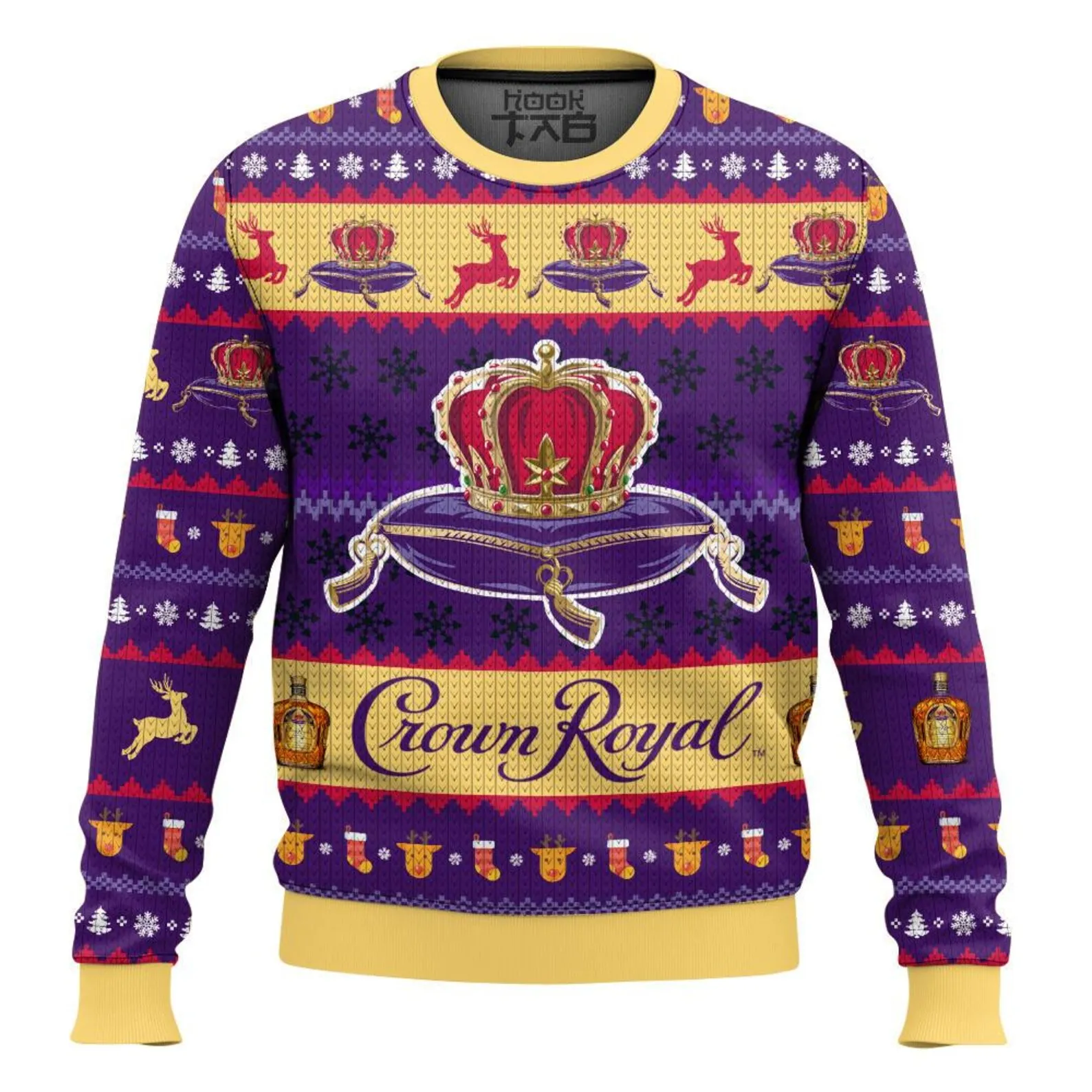 

Christmas Crown Royal Ugly Sweater Royal Whisky Sweater Holiday Sweater Ugly Sweater Shirt for MensWomens Alcohol Xmas Sweater