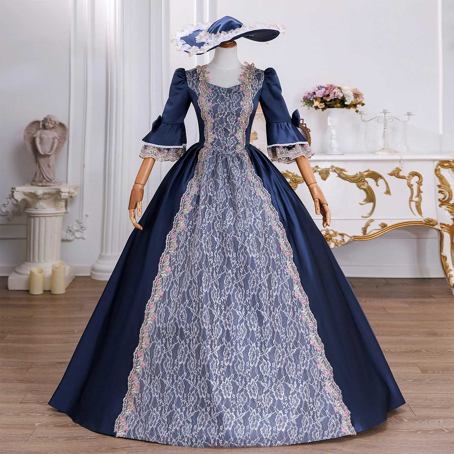 French Court Simple Princess Dress Performance Drama Catwalk Drama Performance Birthday Tea Party Music Role Play Tabletop Game