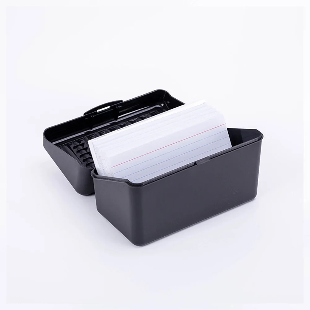 

2pcs Photo Business Card Storage Box Thickened Plastic Desktop Holder for Office Supplies Visiting Cards Case Space-Saving