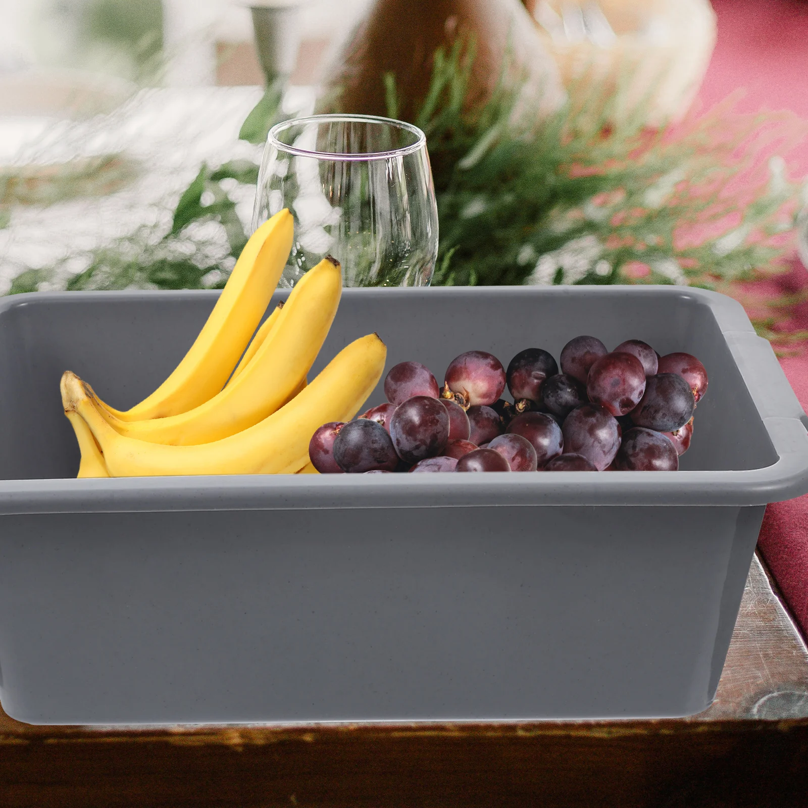 

Portable Bowl Frame Storage Basket Rectangular Washing Bucket Plastic Rectangle Buckets for Cleaning