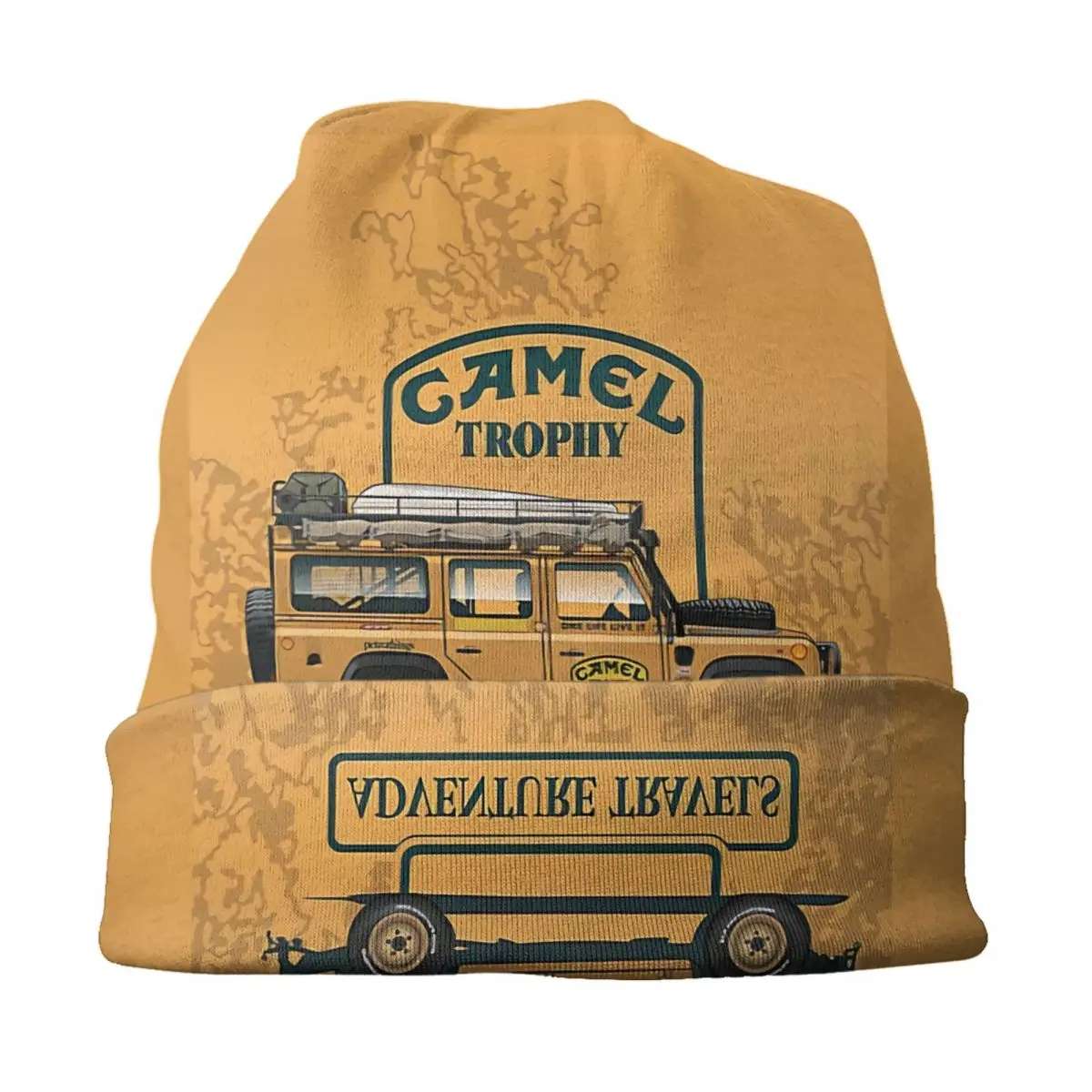 Camel Trophy Defender 110 Bonnet Hats Hip Hop Knitting Hat For Men Women Warm Winter Skullies Beanies Caps