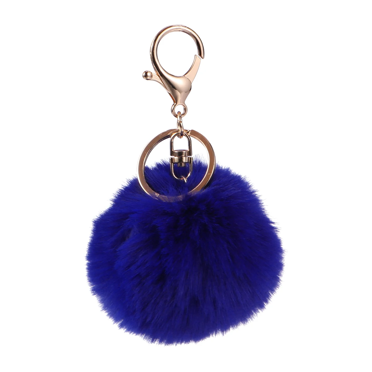 

1pc Ball Car Key Ring Stuffed Toys Blue Miss Stuffed Keychain Pearlescent Pendant Chain Gift For Women Ladies