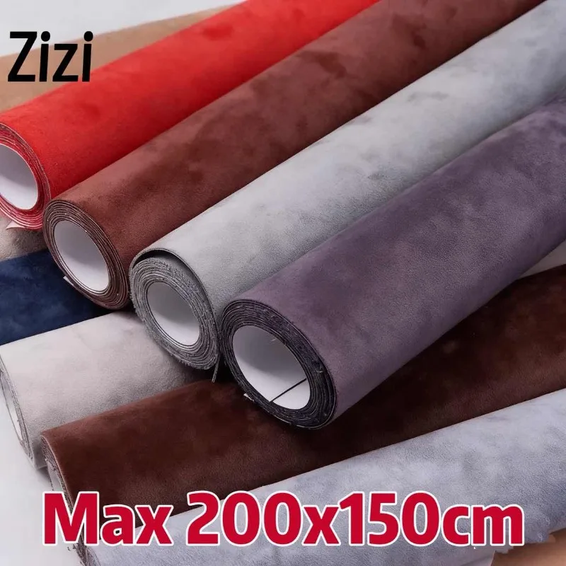 

Self-Adhesive Suede Fabric Multi-Color & Size Luxury Suede for Car Interiors Ceiling Doors Home & Auto Renovation Decoration