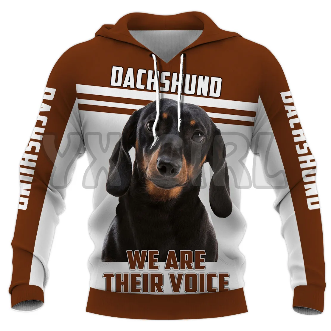 Sudadera con capucha con estampado 3D de We Are Your Voice Pitbull para hombre y mujer, jerséis Unisex, Sudadera con capucha divertida para perro, chándal informal de calle