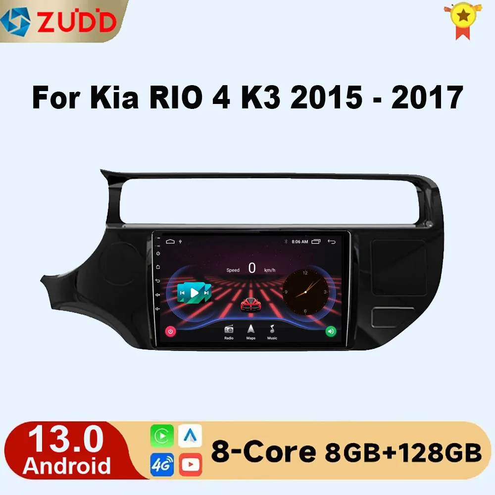 

Android 13 For Kia RIO 4 K3 2015 - 2017 Android Car Radio Car video players CarPlay Android Auto GPS No 2 din 2din DVD