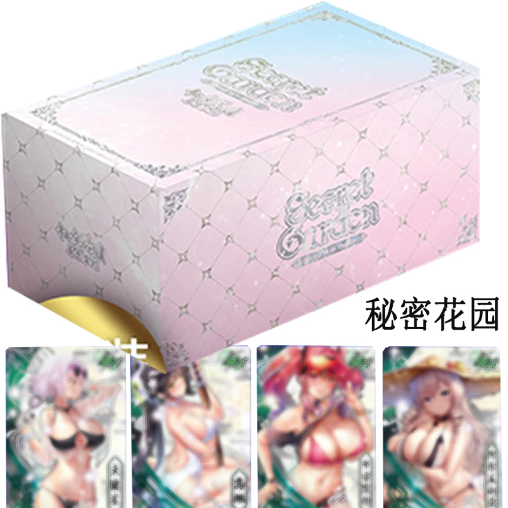 Cartes SecExamen Garden Goddess Story Collection, Booster Box, Anime Girl, Double Starry Muet, Gold Flash, Silver Card, Children Toy Gift