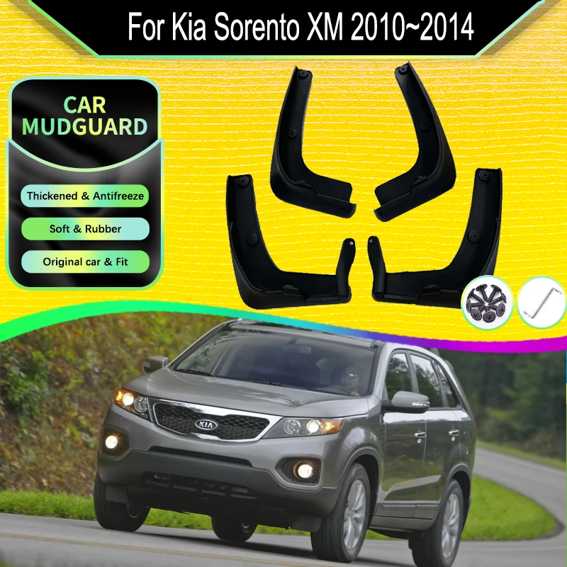 

Car Mudguard For Kia Sorento XM 2010 2011 2012 2013 2014 Duraflap Fender Flares Splash Exterior Guardabarro Coche Car Accessorie