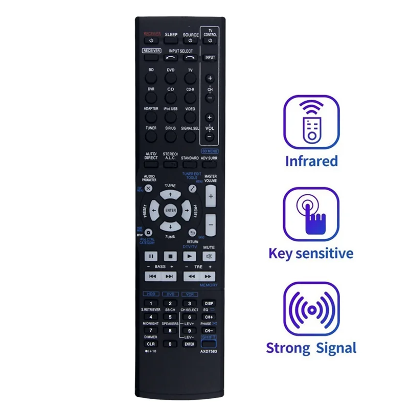 ABMF-Ganti AXD7583 Remote Forpioneer Penerima AV VSX-820 VSX-920 VSX-820-K VSX-820-S VSX-321-K-P VSX-72TXVI VSX-90TXV