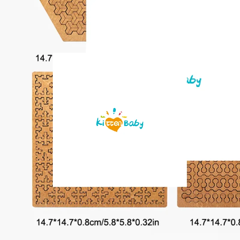 

Пазлы с фрактальным подносом, деревянные головоломки с изгибом, уникальный нестандартный креативный лабиринт, невозможный, сложный