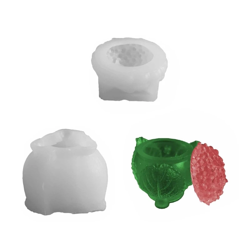 

Flexible Silicone Leaf Planter Mold DIY Resin Craft Cement Concrete Tool