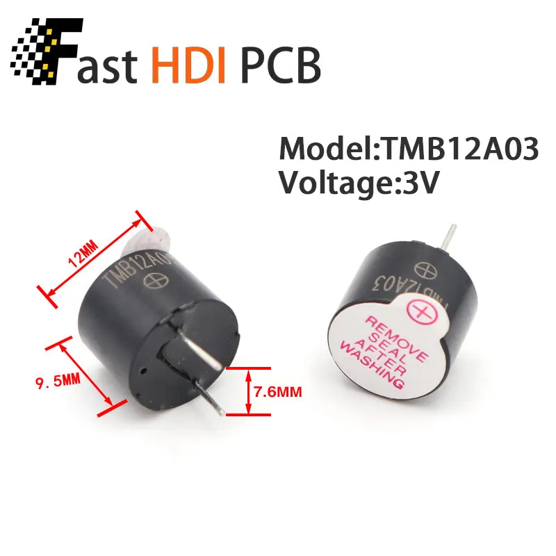 ออดแอคทีฟแบบแม่เหล็ก-9042 9x4.2mm 3V/5V - การออกแบบแบบบางพิเศษ 4.2mm / แบบแม่เหล็กที่เป็นมิตรกับสิ่งแวดล้อมสำหรับสมาร์ทการ์ด