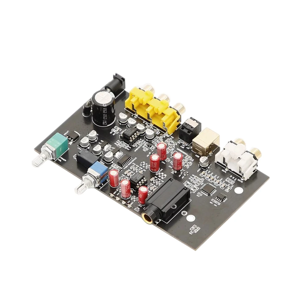 

Digital ES9038Q2M Hifi DAC Decoder Rectifier Amplifier Board USB Audio JRC5532 3900UF/16V 96KHZ Coaxial Optical Output RCA