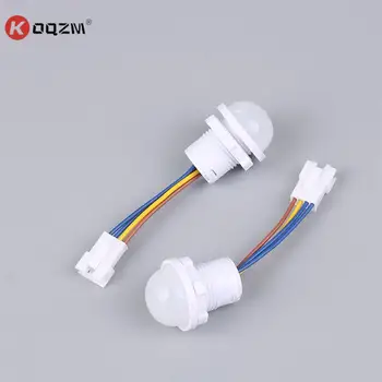 1 adet insan vücudu kızılötesi sensör anahtarı algılama LED PIR kızılötesi hareket sensörü anahtarı hareket dedektörü lamba anahtarı