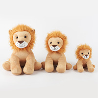 17cm/25cm/30cm Super Soft Cute Lion Plush Toy Fluffy Stuffed Animal for Kids Hugging Pillow Cartoon Birthday Gifts Home Decor