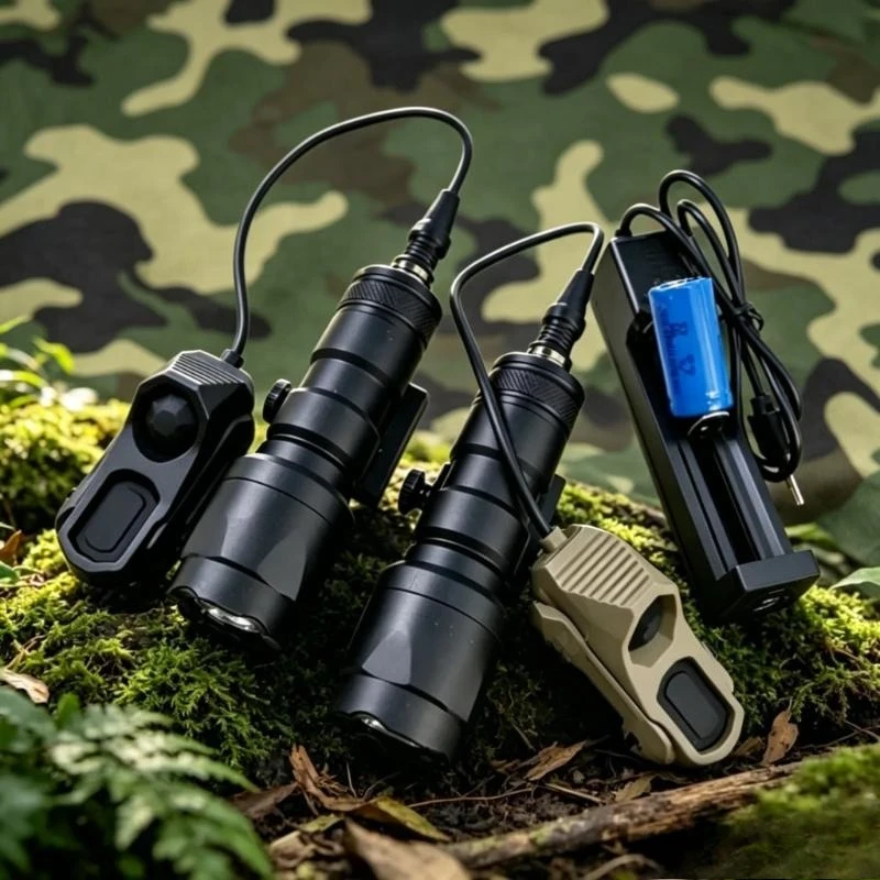 

Premium M300 Mini Flashlight Helmet Mount Metal Nylon Aluminum Torch for Outdoor Camping Hiking Tactical Use