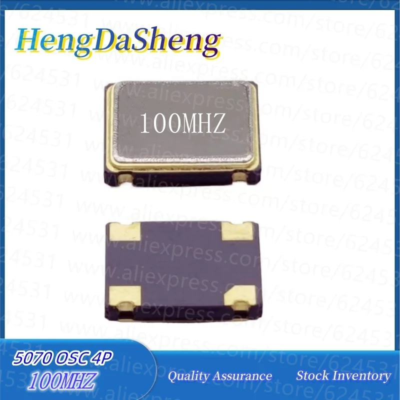 5Pcs/Lot Active Crystal Oscillator OSC 5*7 5x7 5070 100MHZ 100M 100.00MHZ High Frequency New Chip Crystal Oscillator 4P