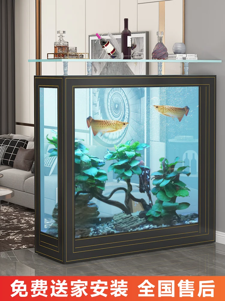 Goldfish Tank Living Room Landing Home Simple Modern Aquarium Free Water Replacement High-end Fish Tank