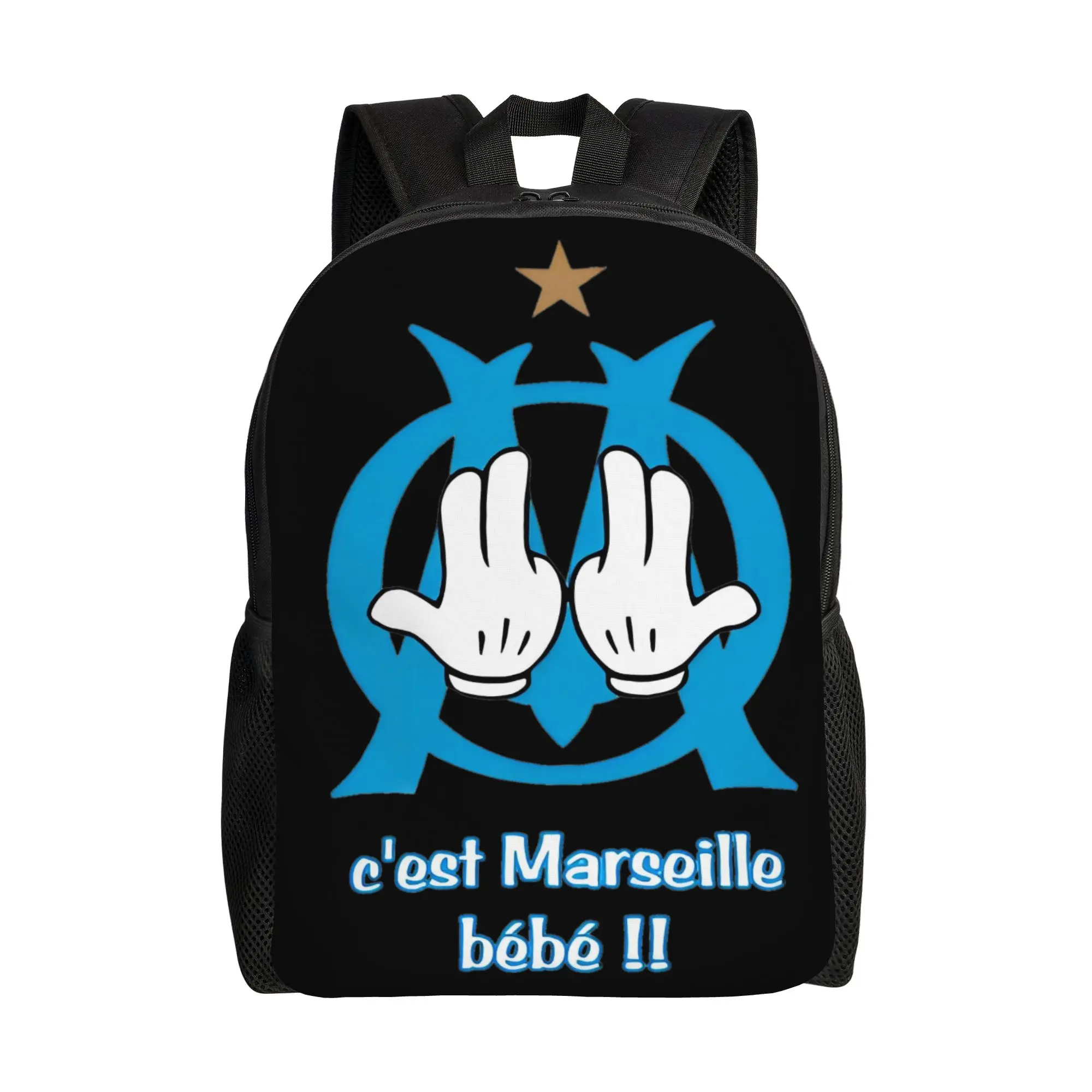 

Рюкзак C'est Marseilles Bebe Rapper OM для подростков, с принтом JUL, дизайнерский, для старшей школы, в стиле французского рэпера