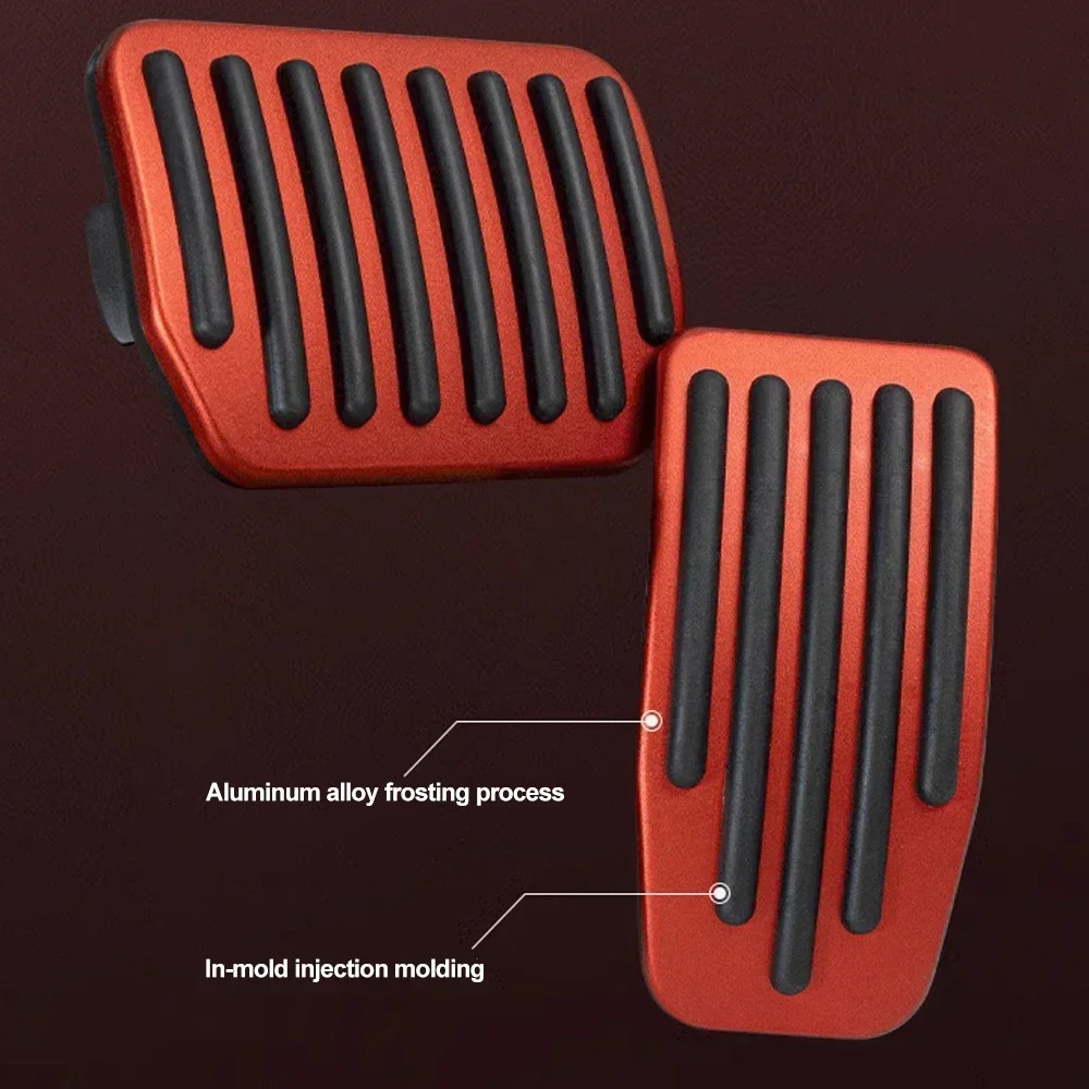 Für Tesla Modell Y 3 Highland Upgrade Fußpedal Pads Abdeckung Rutschfeste Gaspedal Bremssteun Leistung Aluminium Matten Zubehör – Detail 9
